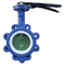 EPDM Seated Manual Lug Butterfly Valves Wafer Type For Ship Building / Textile